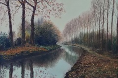 Le Loing en automne - 2004 - Huile sur toile - 35*27 - 5F