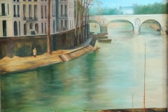 Bords de Seine à Paris - 2005 - Huile sur toile - 70*50