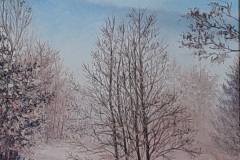 Brume d'hiver  - 2005 -  2F	24*19  -  Huile sur toile